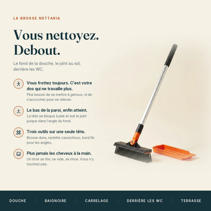 NETTARIA Debout — Brosse à manche long