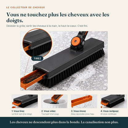 NETTARIA Debout — Brosse à manche long