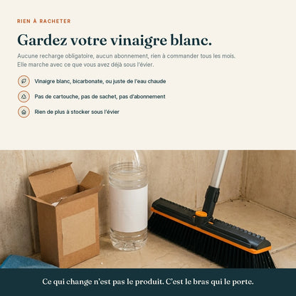 NETTARIA Debout — Brosse à manche long