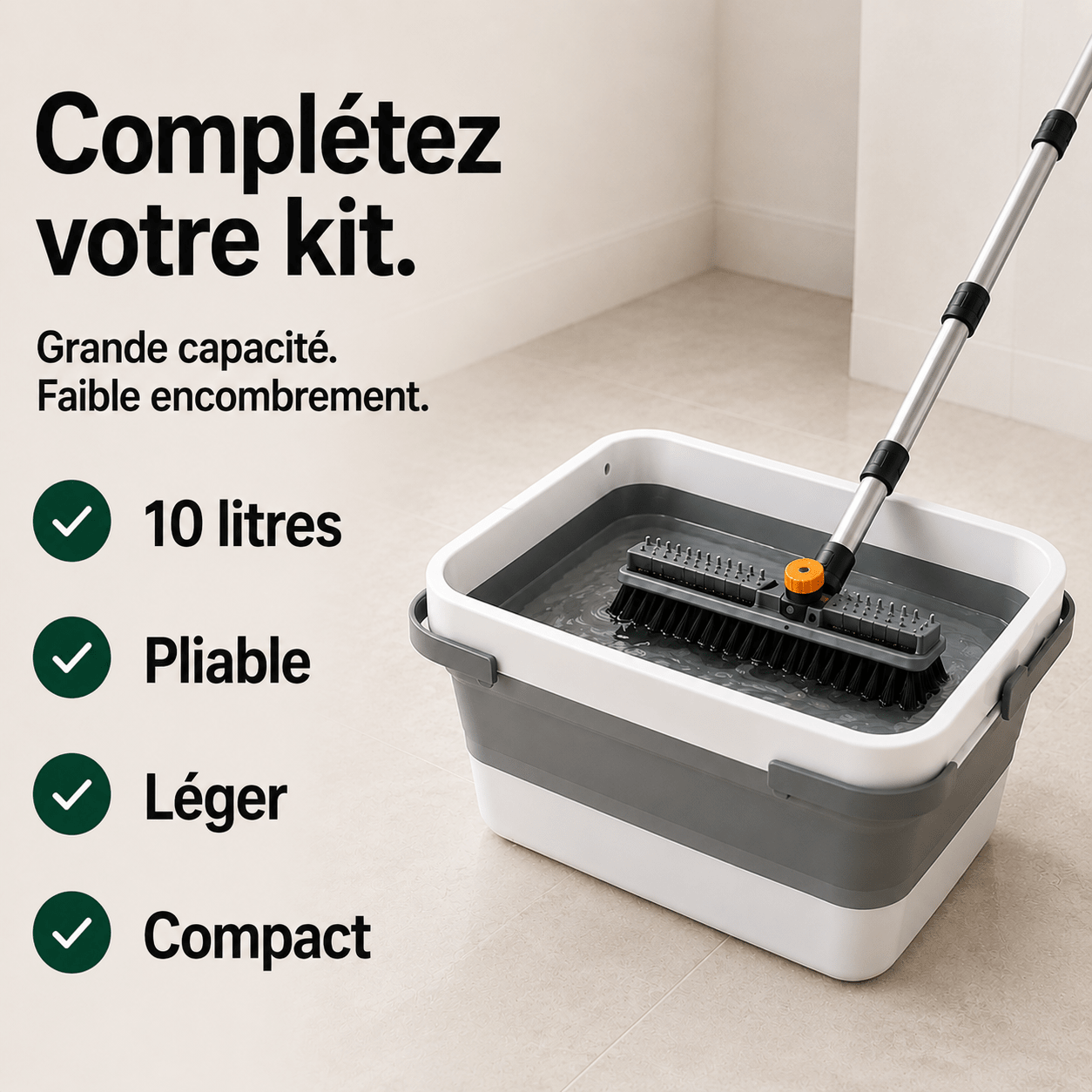 Seau pliable - NETTARIA